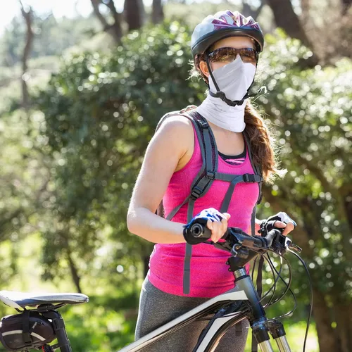 Miniatura 6 de Polaina para el cuello con protección solar y contra el polvo, transpirable, elástica, para el verano, ciclismo, senderismo, pesca