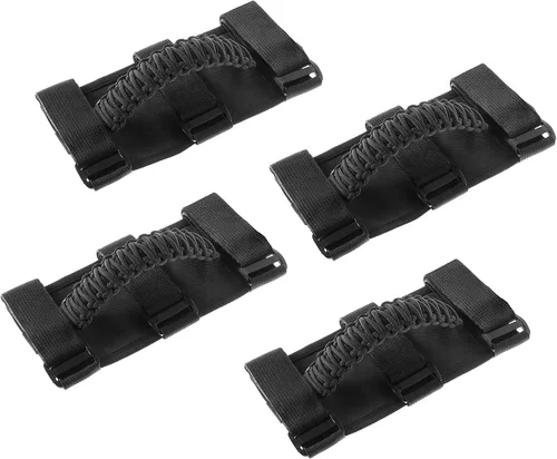 Miniatura 11 de Savadicar 2 x Asas de Agarre para Barra Antivuelco Manijas de Agarre para Jeep Wrangler YJ TJ JK JL y Gladiator JT 1987-2023, UTV, ATV, Accesorios