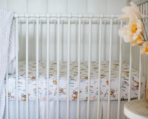 Miniatura 2 de Sábanas de cuna neutrales – Sábanas bajeras para cuna de bebé niña y niño – Paquete de 2 colchones estándar y niños pequeños – Mezcla de algodón