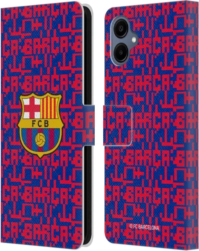 Miniatura 130 de Head Case Designs Funda de piel con licencia oficial del FC Barcelona Barca Crest Graphics para Samsung Galaxy A06 4G