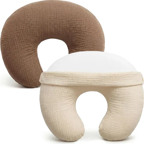 Pro Goleem Funda de almohada de muselina de lactancia, 100% algodón, suave, transpirable, para madres que amamantan, se adapta a la almohada de