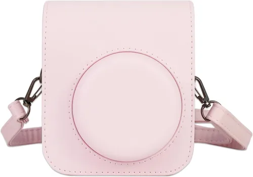 Miniatura 11 de Funda protectora compatible con cámara Fujifilm Instax Mini 12 de película instantánea con bolsillo para accesorios y correa ajustable (azul)