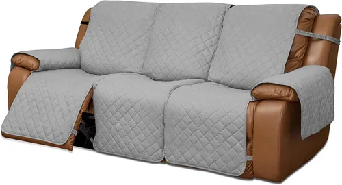 Miniatura 23 de Easy-Going Funda para Sillón Reclinable de Dos Plazas, Funda de Sofá Reversible para Sillón Reclinable Doble, Funda de Sofá Dividida para Cada