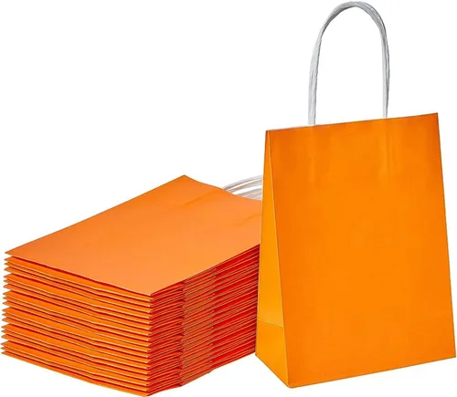 Miniatura 8 de SUNCOLOR 25 bolsas pequeñas de regalo negras con asas, mini bolsas de regalo de 6 pulgadas para recuerdos de fiesta, golosinas y recuerdos de boda