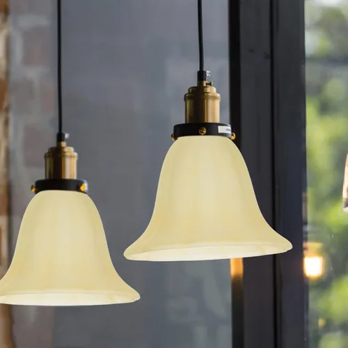 Miniatura 2 de OSALADI Pantalla de luz de vidrio Pantalla de lámpara de pie en forma de flor Pantalla de lámpara de repuesto para lámpara de mesa Lámpara de pie