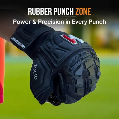 Miniatura 4 de ONEKEEPER Guantes de portero de nivel profesional sólido blanco o negro para niños, jóvenes y adultos, guantes de portero de fútbol GK Látex