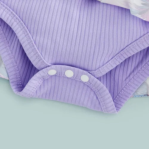 Miniatura 60 de Mubineo Ropa de verano para bebé niña, sin mangas, encaje floral, vestido de mameluco para recién nacido