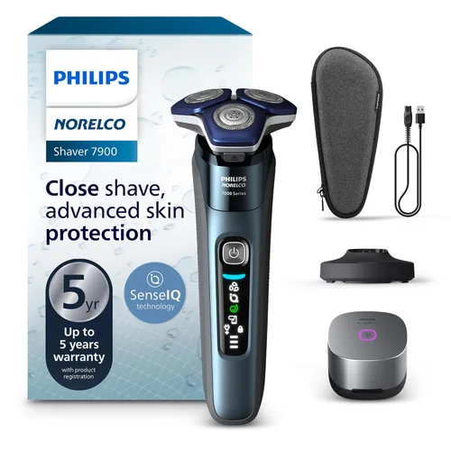Miniatura 15 de Philips Norelco Shaver 7200 - Afeitadora eléctrica recargable en seco y húmedo con tecnología SenseIQ y recortadora emergente, S7887/82