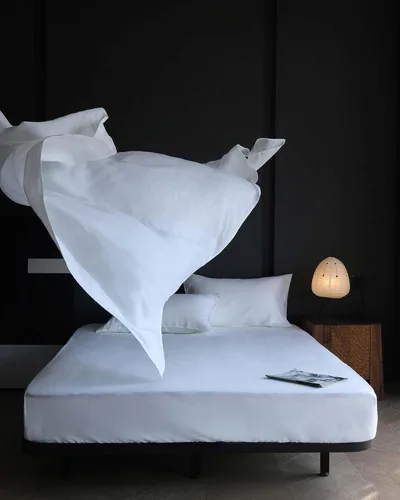 Miniatura 13 de XZ XIFA - Juego de sábanas de lino tamaño king - 100% lino francés lavado orgánico, ropa de cama transpirable y refrescante que regula la Lino