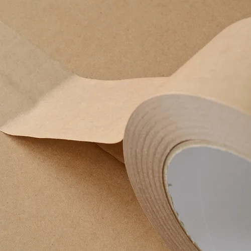 Miniatura 6 de Lichamp Cinta de embalaje de papel Kraft, cinta de envío marrón engomada para cajas y cartones, 2 pulgadas x 55 yardas x 7 mil