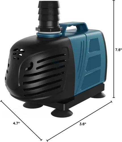 Miniatura 8 de Uniclife Bomba de agua sumergible y en línea de 1000 GPH para acuario, 80 W, 10 pies, bomba de retorno silenciosa CA de 120 V con cable