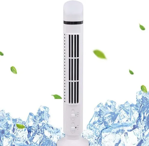 Miniatura 7 de Pomya Ventilador de torre oscilante sin aspas, ventilador de oficina silencioso con oscilación de 90 grados, ventilador de escritorio portátil