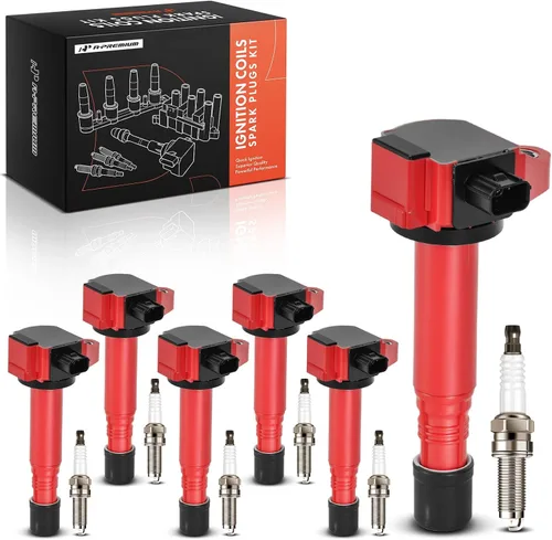 Miniatura 9 de A-Premium Juego de 6 paquetes de bobinas de encendido y bujías de iridio compatibles con Honda Accord 2013-2017, Pilot 2016-2019, Odyssey 2018-2019