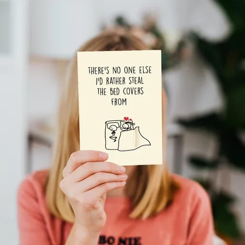 Miniatura 5 de Cheerin Divertida tarjeta de aniversario con sobres, tarjetas de amor humorísticas para él y ella, tarjeta romántica para marido, esposa, prometido
