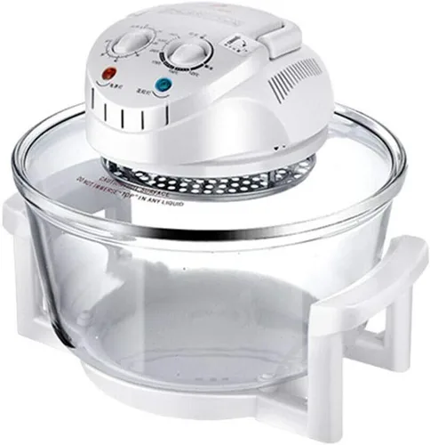 Miniatura 8 de Horno freidora de aire de asador de convección de 12L Receta de cocina eléctrica Turbo Calefacción de 360°, convección infrarroja, encimera de horno