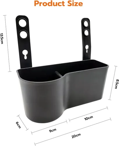Miniatura 4 de Portavasos de coche, organizador para reposacabezas de asiento, bolsillo para bebidas, caja de almacenamiento de alimentos para teléfonos celulares