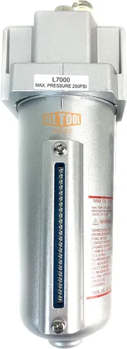 Miniatura 7 de Engrasador lubricador de 1 pulgada NPT SUPER DUTY para aire comprimido lubricar herramientas neumáticas neumáticas, cuenco de metal con vidrio