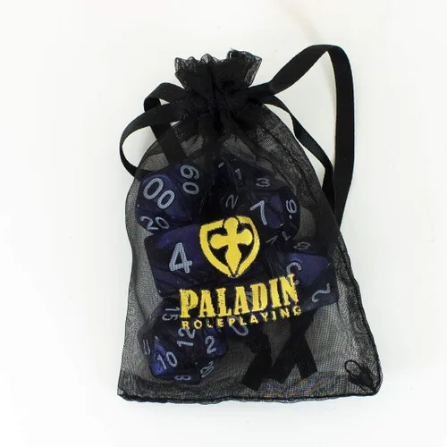 Miniatura 4 de Blue Pearl RPG Dice - Juego completo poliédrico - 'Nightfall