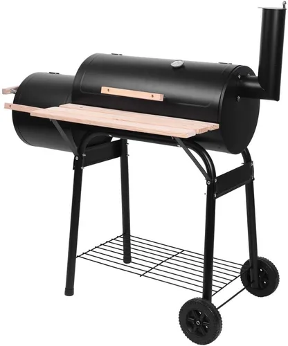Miniatura 9 de Ochine Parrilla de carbón portátil, parrilla de carbón para barbacoa, parrilla plegable de acero inoxidable y ahumador, parrilla de barbacoa