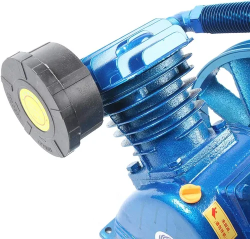 Miniatura 9 de 11 CFM 5.5HP V Style Twin Cylinder Air Compressor Head Pump Motor de hierro fundido de 2 etapas, 175 PSI Azul