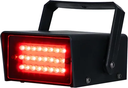 Miniatura 12 de ENUOLI Mini luz estroboscópica LED color verde con 24 LED súper brillantes control de velocidad variable para efecto de luz de escenario DJ