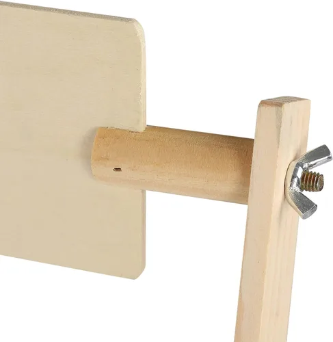 Miniatura 9 de TOPINCN Soporte de bordado de gran tamaño con marco de madera para costura de costura, kit de soporte de bordado giratorio para bordar