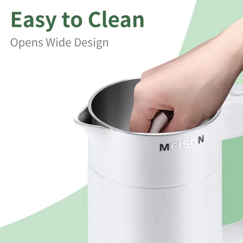 Miniatura 4 de 0.6L Hervidor Eléctrico Pequeño de Acero Inoxidable, Calentador Portátil de Agua Caliente Mini para Viajes, Tetera de Doble Pared de Tacto Frío