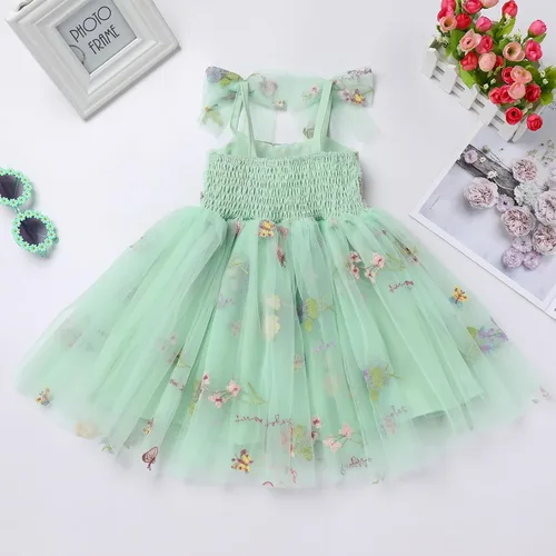 Miniatura 4 de AWIBMK Vestido de tul con lentejuelas y estrellas para el primer cumpleaños, sin mangas, con lazo, decoración de princesa, fiesta de tartas