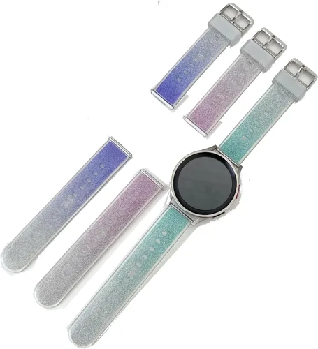 FitTurn Correas brillantes compatibles con Samsung Galaxy Watch 3 de 1.772 pulgadas/Watch 3 LTE/Watch 1.811 pulgadas/Gear S3 Frontier/Gear S3