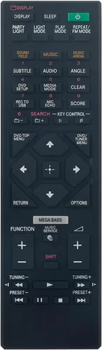 RMT-AM340U - Control remoto de repuesto para Sony Home Audio Stereo System 149334111 MHC-V90DW SA-V90DW MHC-V77W MHC-V90W SA-V90W SS-V90DW MHCV90DW
