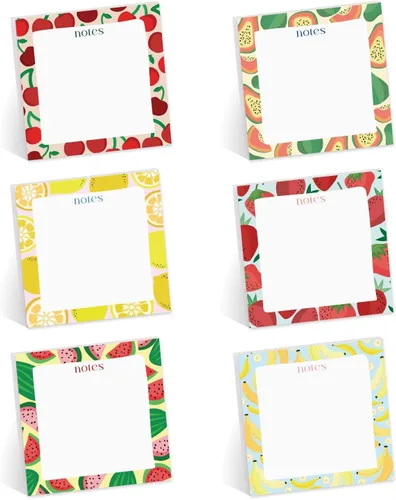 Miniatura 6 de Colorful to Do - Juego de 6 blocs de notas adhesivas inspiradoras y reposicionables, 3 x 3 pulgadas, fabricado en los Estados Unidos