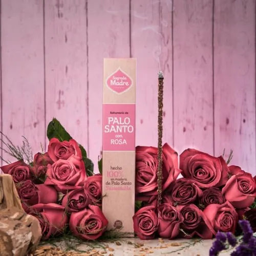 Miniatura 8 de Sagrada Madre Palitos de incienso Palo Santo – Varillas de manchas naturales para limpieza, meditación, relajación – Vegano, combustión lenta, bajo