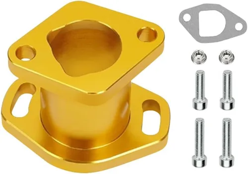 Miniatura 10 de Tubos de admisión de entrada de rendimiento de carreras CNC de aluminio con junta y tornillo para VM22 26mm Predator 196cc 212ccc CT200U Honda GX160