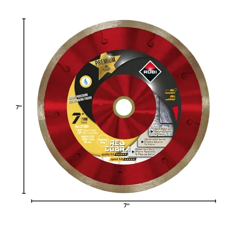 Miniatura 2 de Rubi Tools - Cuchilla de diamante húmedo prémium de 7" Red Cobra