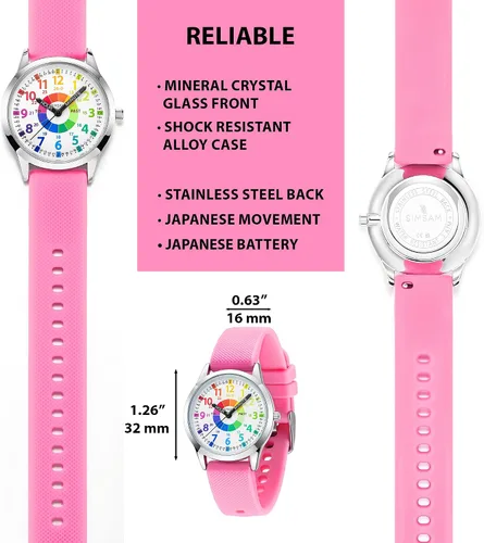 Miniatura 4 de Reloj para niños, relojes para niños de 8 a 12 años, reloj analógico para niños, reloj para niñas, relojes para niñas de 8 a 10 años, 3-5, 4, 7, 5