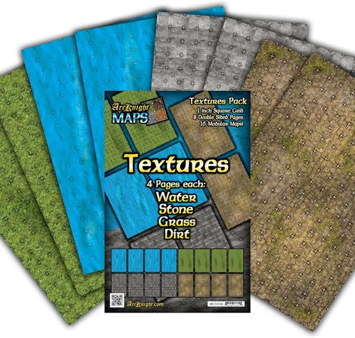 Miniatura 13 de Arcknight Los mapas de batalla de juego de rol del castillo de Graystone; 16 mapas modulares RPG en 8 páginas de doble cara, cuadrícula cuadrada
