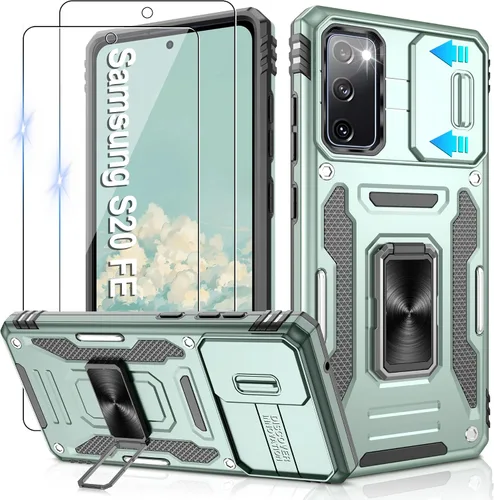 Miniatura 238 de Gritup para Samsung Galaxy S22 Funda con protectores de pantalla HD de 2 paquetes y cubierta deslizante para la cámara, protección contra caídas
