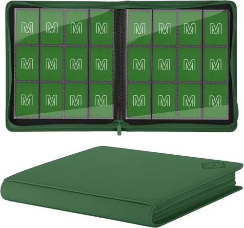 Miniatura 22 de Carpeta de Tarjetas Premium de 16 Bolsillos, Carpeta de Tarjetas de Intercambio Sostiene hasta 1000+ Tarjetas Álbum de Colección de Tarjetas 44 negro