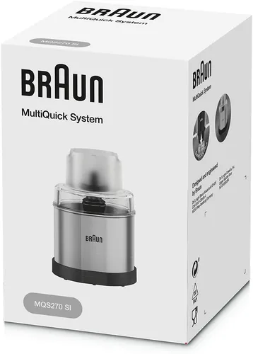 Miniatura 2 de Braun MQS270SI Multiquick - Molinillo de café y especias para batidora de mano, 1.5 tazas
