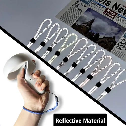 Miniatura 3 de Correas de muñeca reflectantes de repuesto mejoradas para Oculus Quest 2 Gen Controller, correa de mano resistente y cómoda ajustable para Oculus