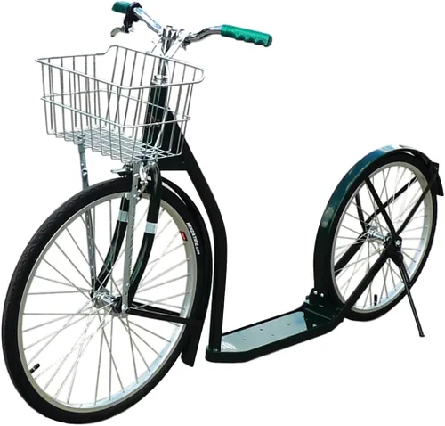 Miniatura 6 de Amish-Made Deluxe Kick Scooter Bike - Modelo 2420 - Tamaño adulto Negro
