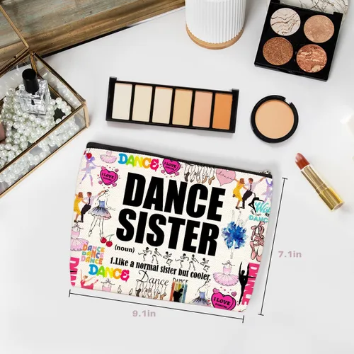 Miniatura 2 de Wenboco Regalos de baile, regalos de recital de baile para niñas pequeñas, regalo para hermana, regalo de ballet, bolsa de maquillaje 02 Multicolor