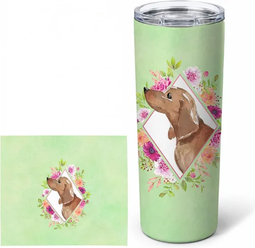 Miniatura 43 de Caroline's Treasures CK4270TBL20 - Vaso delgado de acero inoxidable de 20 onzas con aislamiento al vacío de doble pared, reutilizable