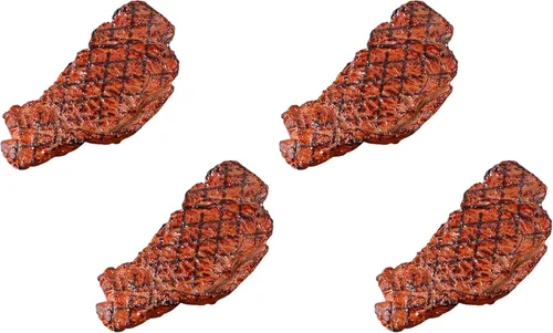 2 piezas de carne de res asada artificial realista de carne asada falsa para el hogar, gabinete de cocina, escritorio, tiendas, decoración de