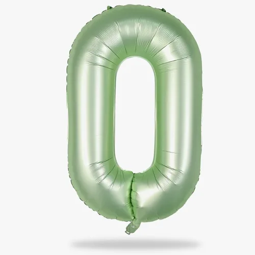 Miniatura 44 de Globo dorado champán con el número 5, globos de aluminio autoinflables grandes de 40 pulgadas del 0 al 9, globo de helio digital 5 dorado claro