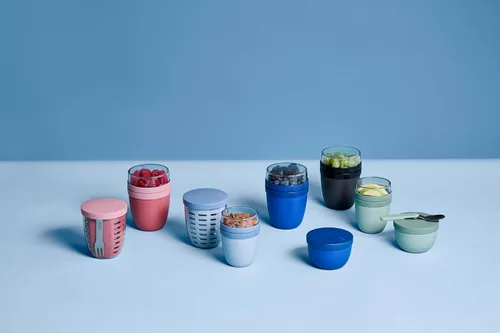 Miniatura 8 de Mepal Tarro de avena durante la noche – Mini – Práctica taza de yogur y taza de muesli – Compartimentos separados para yogur y muesli – Apto