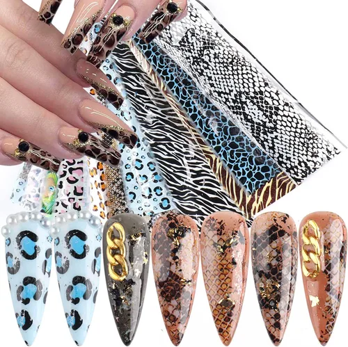 Miniatura 11 de Calcomanías holográficas de transferencia de uñas, hojas de esmalte de uñas de corazón de amor, láminas de transferencia de papel estrellado