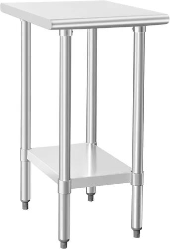 Miniatura 10 de HARDURA Mesa de trabajo de acero inoxidable comercial de 18 x 24 pulgadas, mesa de preparación de cocina y banco de trabajo comercial resistente