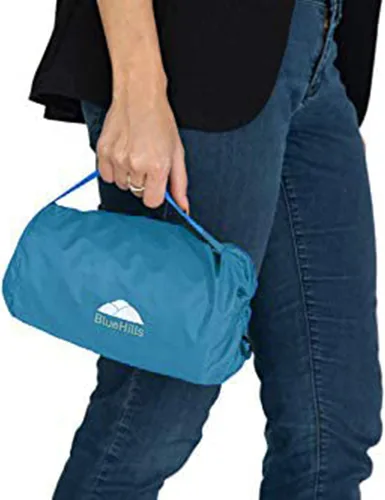 Miniatura 7 de BlueHills Mantas de Viaje Ultra Compactas para Dos con Estuche de Transporte Portátil Estuche Mantas de Avión Grandes de Felpa Suave Premium Paquete