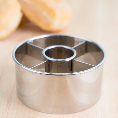 Miniatura 2 de Ateco cortador de donas de acero inoxidable de 3 a 1/2 pulgadas, Plateado